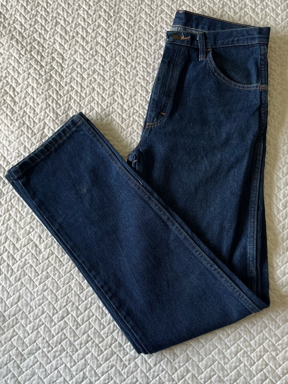 Rustler Men's Dark Indigo Straight Jeans